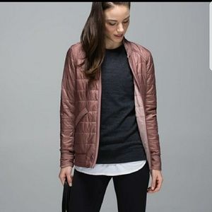 * SOLD * Lululemon Bomber Jacket Barkberry 6